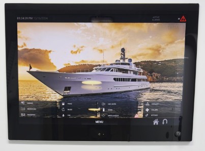 Ship monitoring and control system display showing the home page